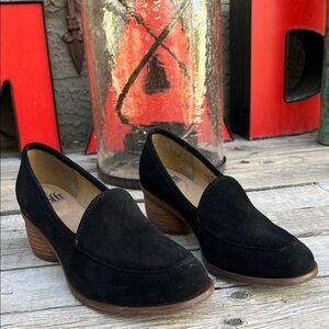Black Suede Women's Loafers